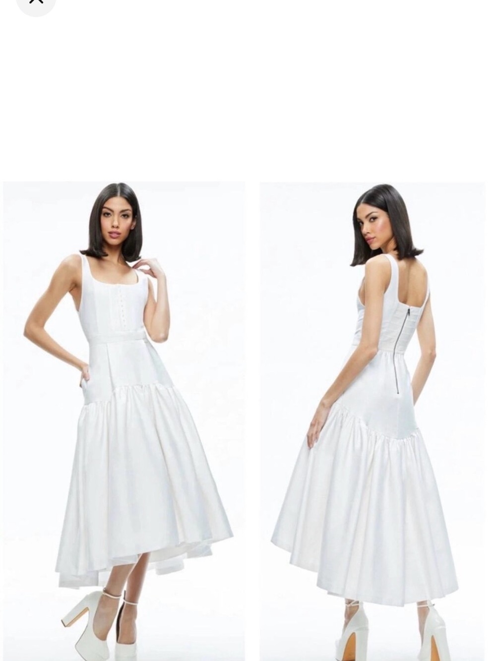 Alice and Olivia Diana High-Low Midi Dress